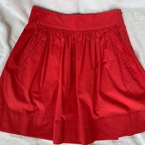 Banana Republic Fran Pleated Mini Skirt Coral OOP